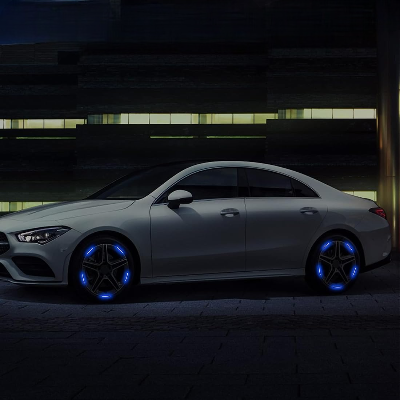 Autocollant Voiture - GlowWheel™ - Bleu