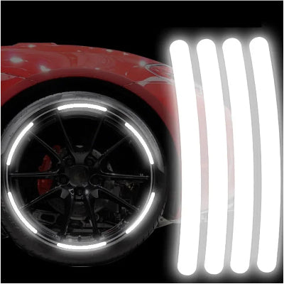 Autocollant Voiture - GlowWheel™ - Blanc