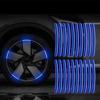 Autocollant Voiture - GlowWheel™ - Bleu