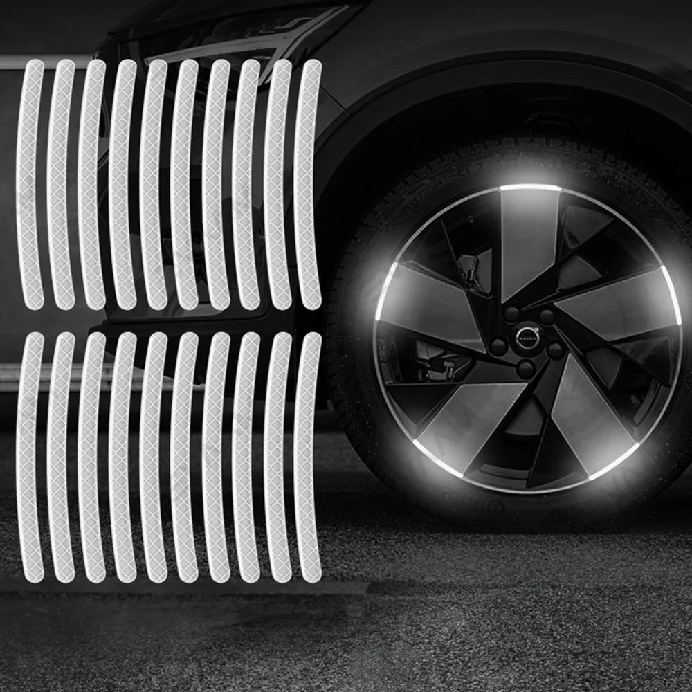 Autocollant Voiture - GlowWheel™ - Blanc