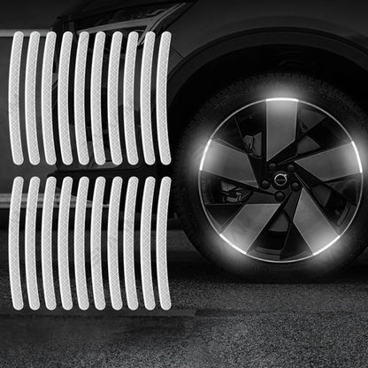 Autocollant Voiture - GlowWheel™ - Blanc