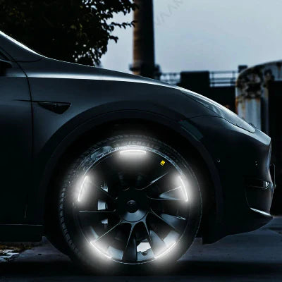 Autocollant Voiture - GlowWheel™ - Blanc