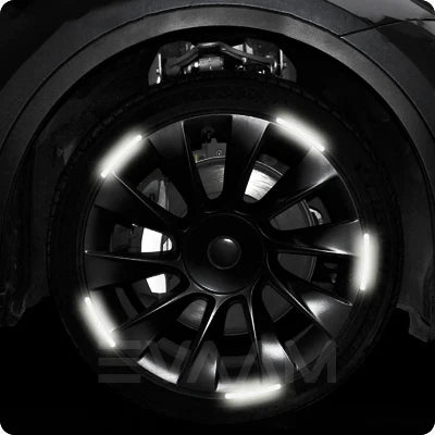 Autocollant Voiture - GlowWheel™ - Blanc