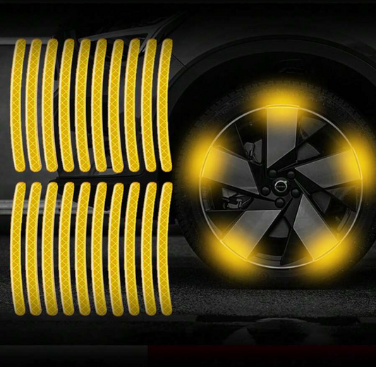 Autocollant Voiture - GlowWheel™ - Jaune