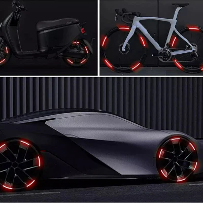 Autocollant Voiture - GlowWheel™ - Rouge