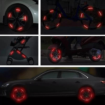 Autocollant Voiture - GlowWheel™ - Rouge